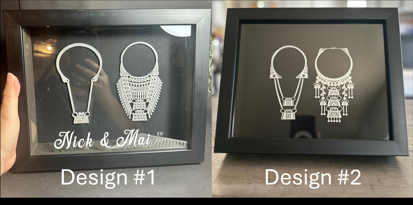 Graduation Hmong Xauv Shadow Box