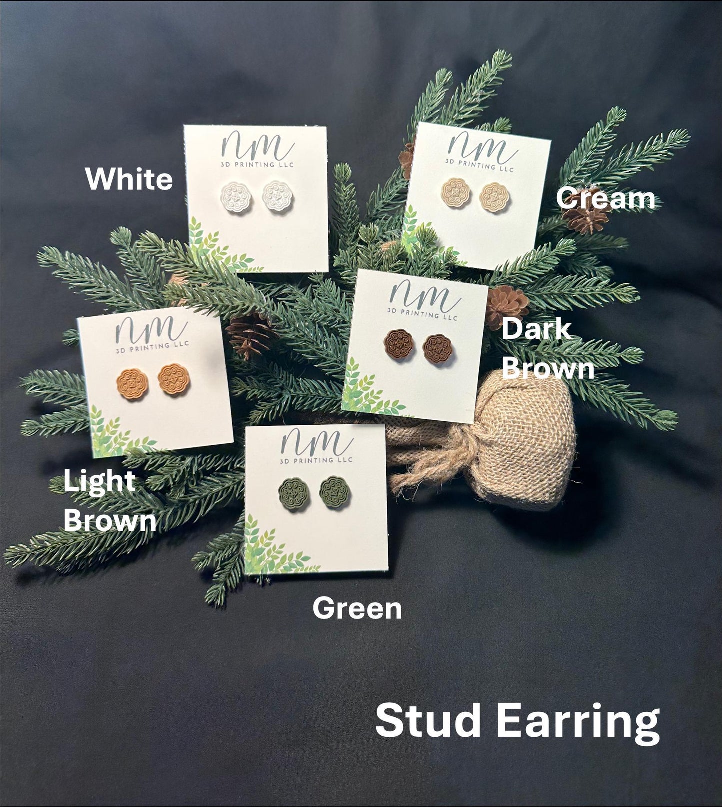 House in Elephant Foot Stud Earring