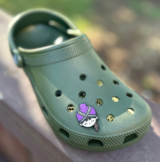 Purple Turban Girl - Shoe Charm
