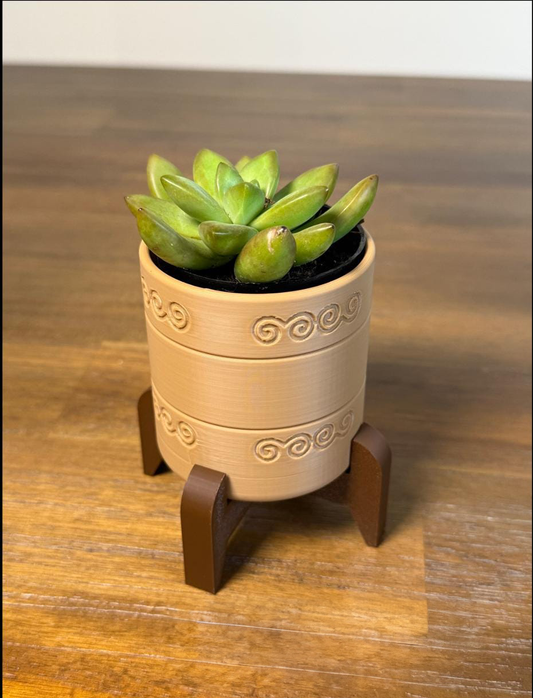 Indoor Planter w/ Stand & Removable Drip Tray - Snail