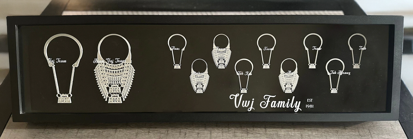 Customized Family Xauv Shadow Box