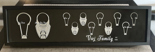 Customized Family Xauv Shadow Box