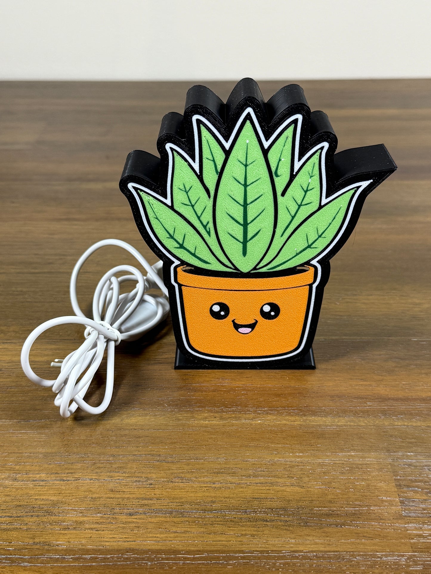 3D Printed Light Box - Snake Plant