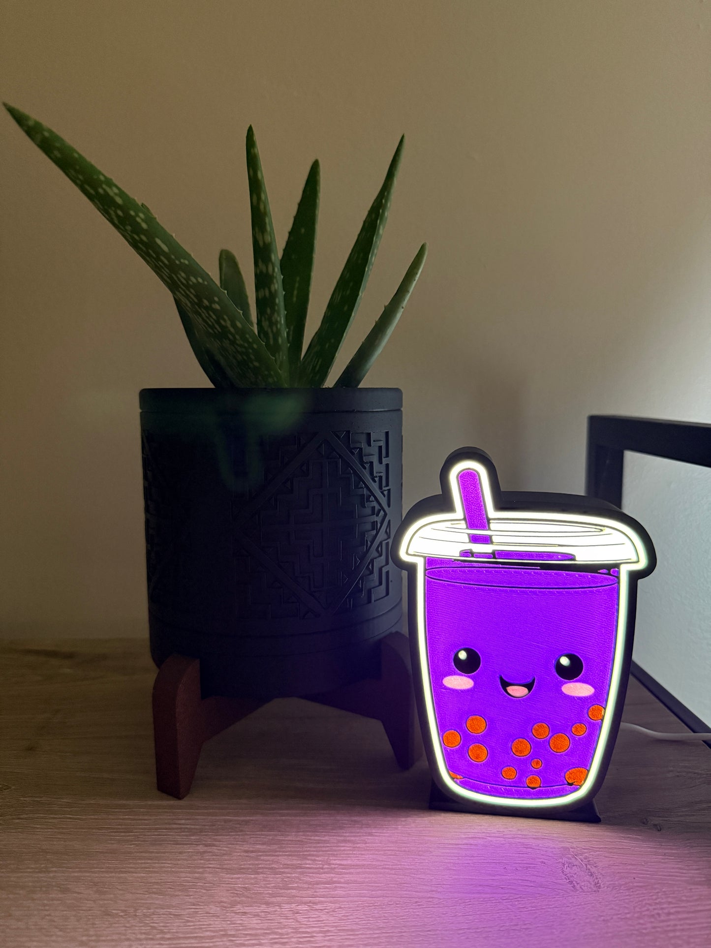 3D Printed Light Box - Boba Tea