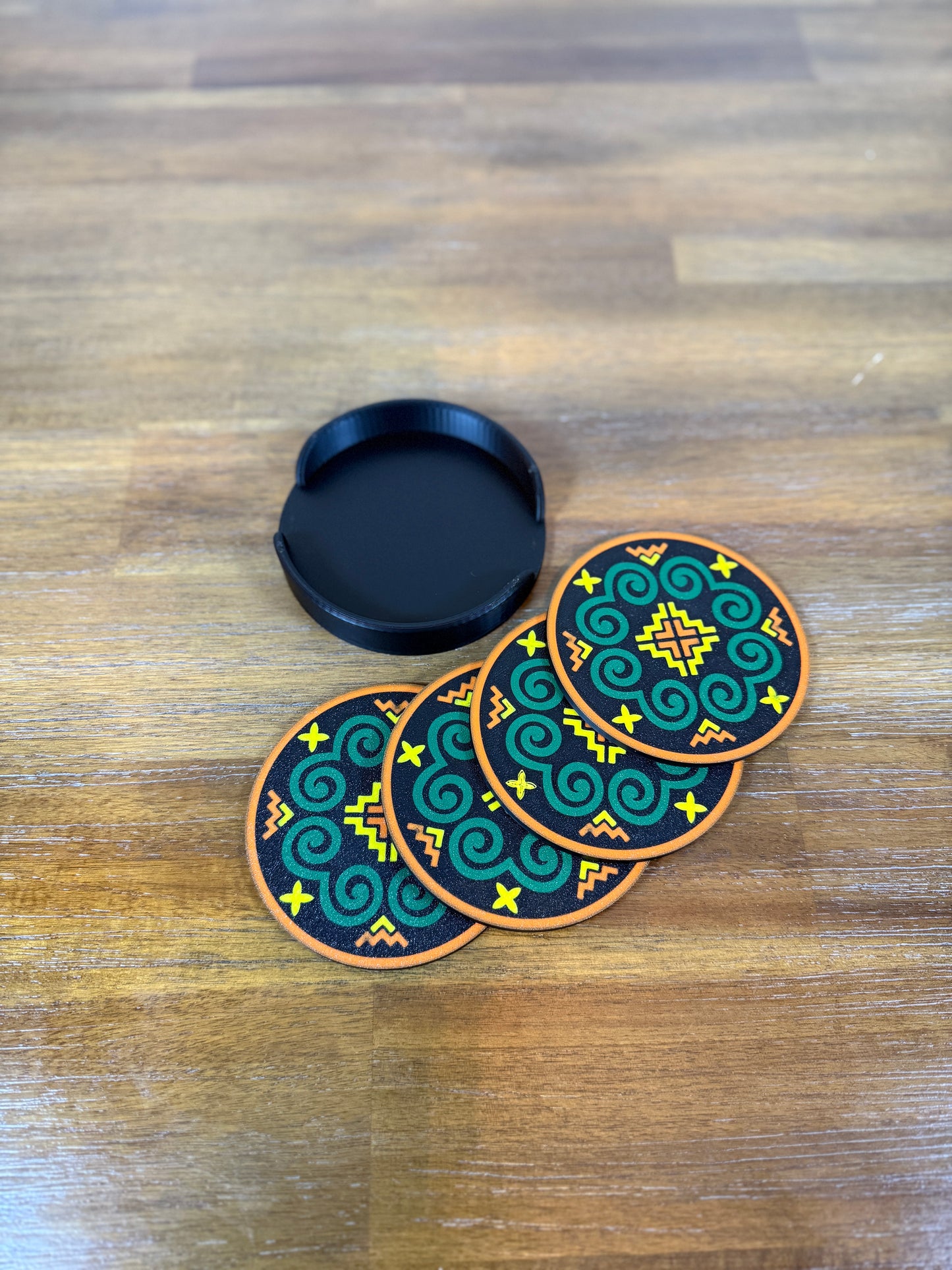 Green Snail Coaster Set