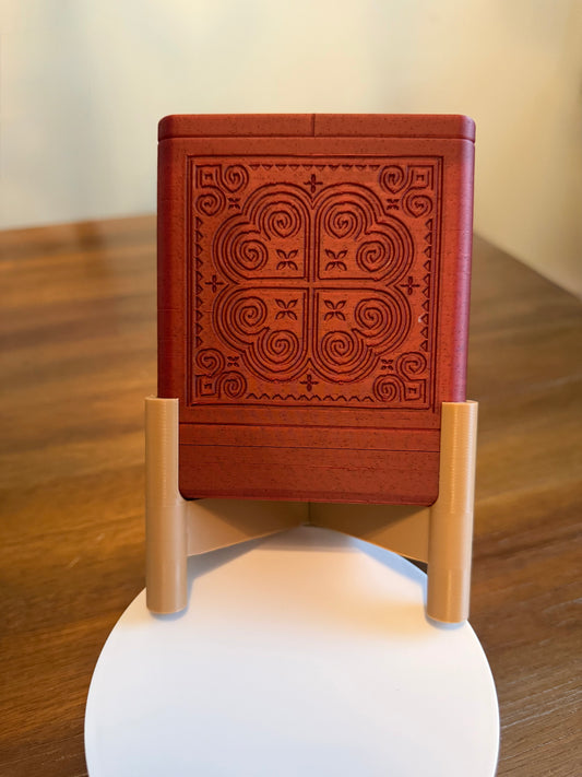 Square Planter w/ Stand & Removable Drip Tray - Hearts in Elephant Foot