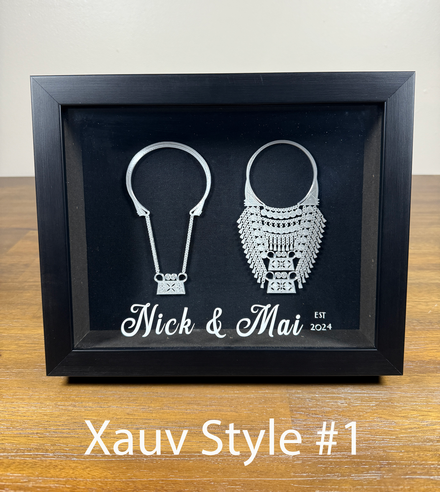 Customized Family Xauv Shadow Box