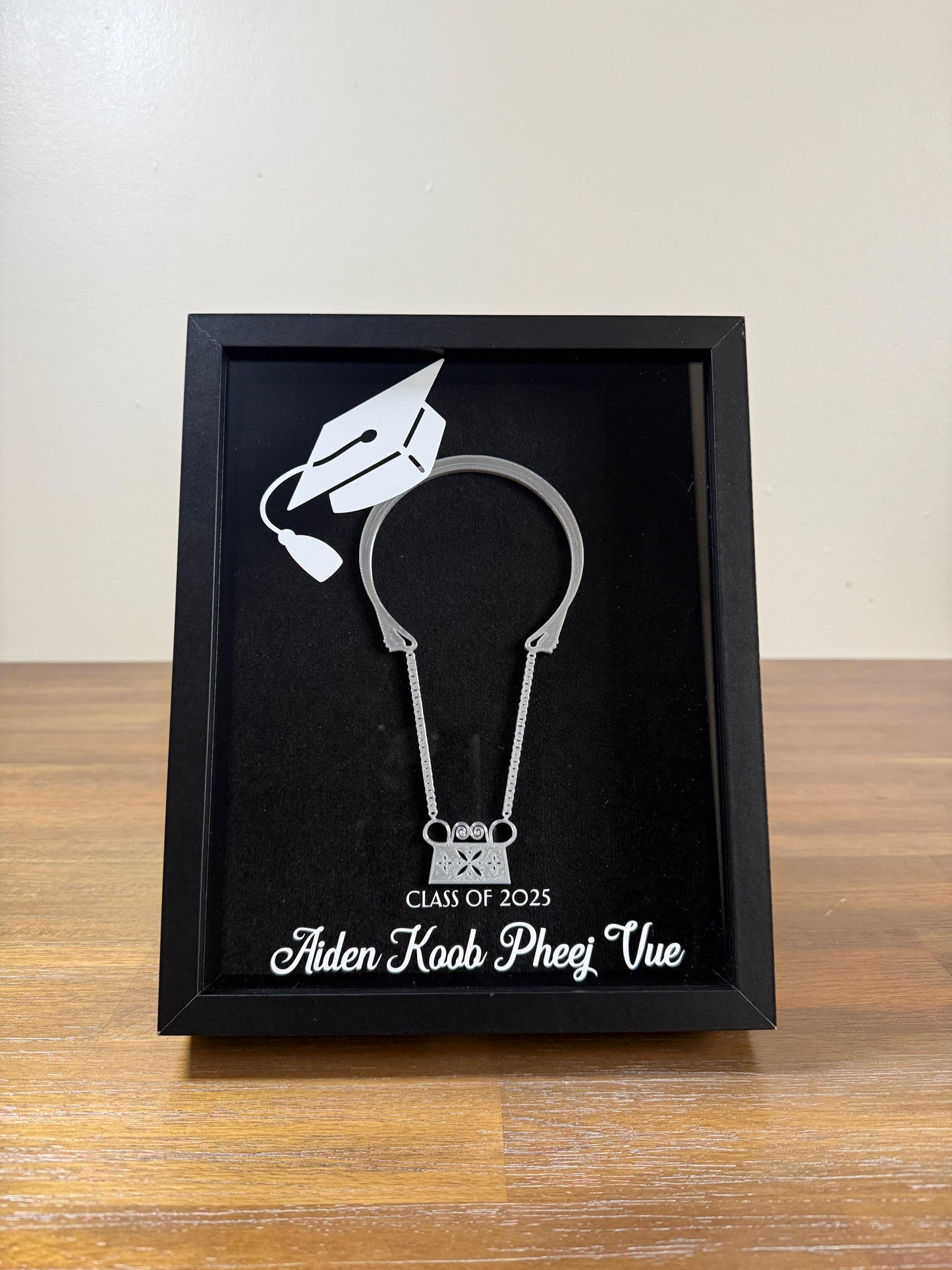 Graduation Hmong Xauv Shadow Box