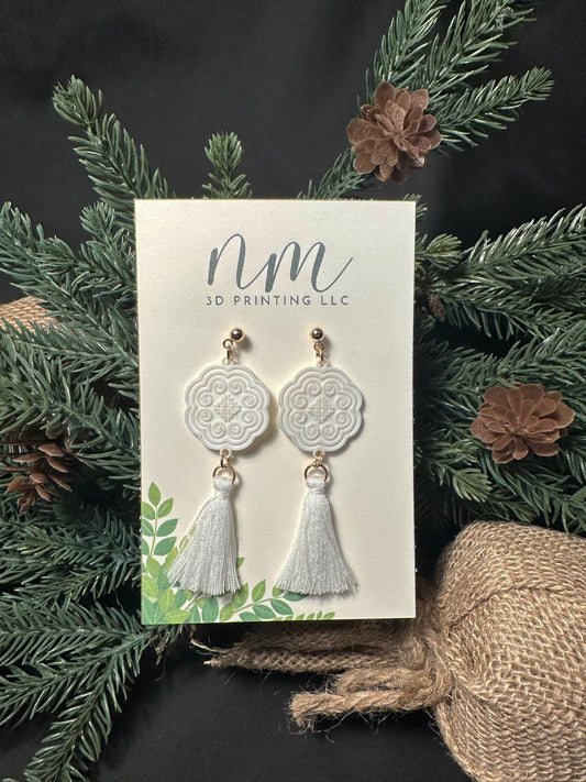 House in Elephant Foot Earring w/ Tassel