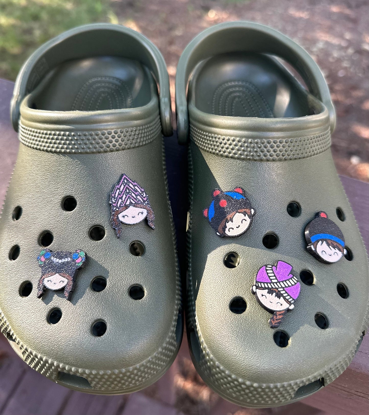 Purple Turban Girl - Shoe Charm
