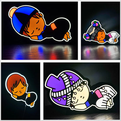 3D Printed Light Box - Hmong Babies
