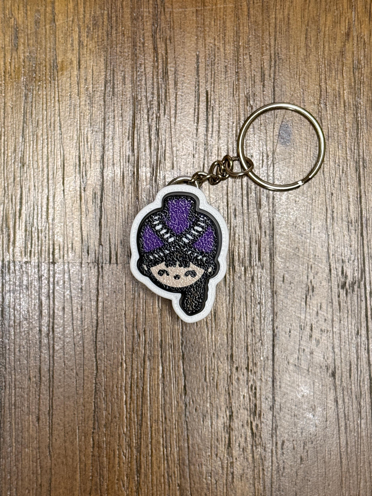 3D Printed Clicker Keychain - Hmong Girl
