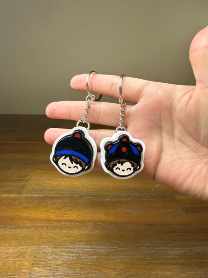 3D Printed Clicker Keychain - Hmong Boy