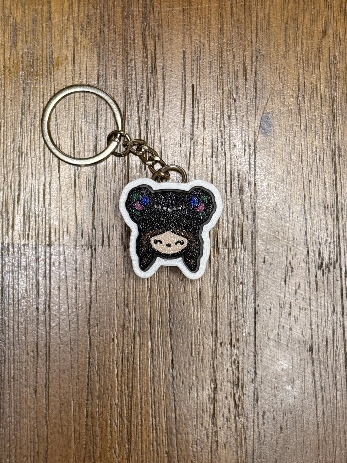 3D Printed Clicker Keychain - Hmong Girl