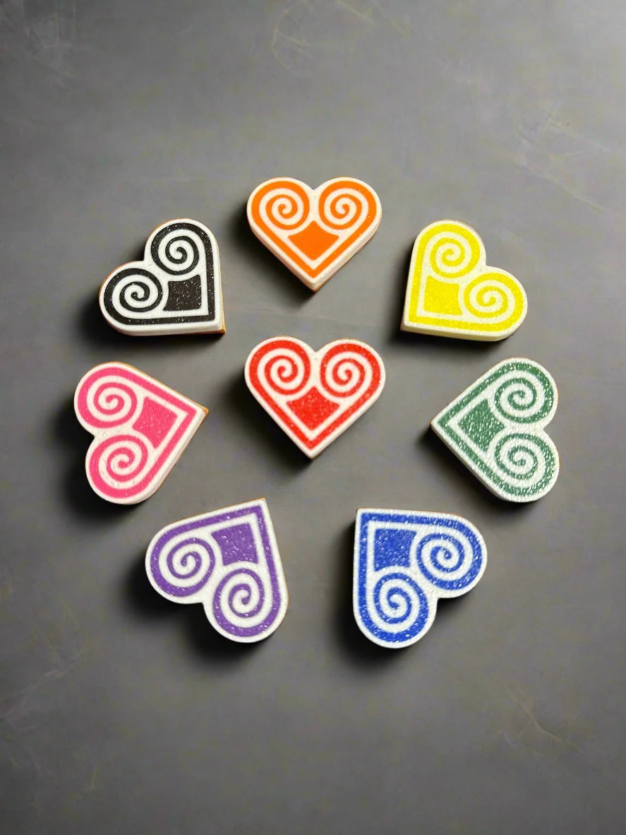 3D Printed Hmong Magnet - Hmong Heart