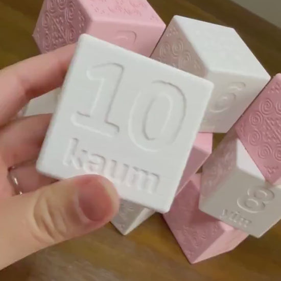 3D Printed Numbered Blocks (set of 10) - Hmong Numbers