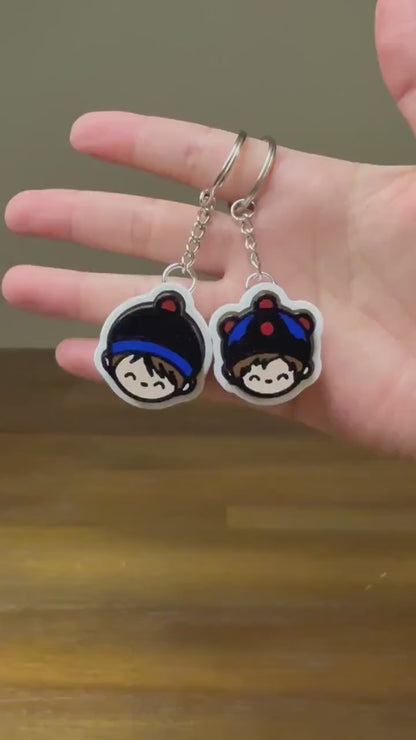 3D Printed Clicker Keychain - Hmong Boy